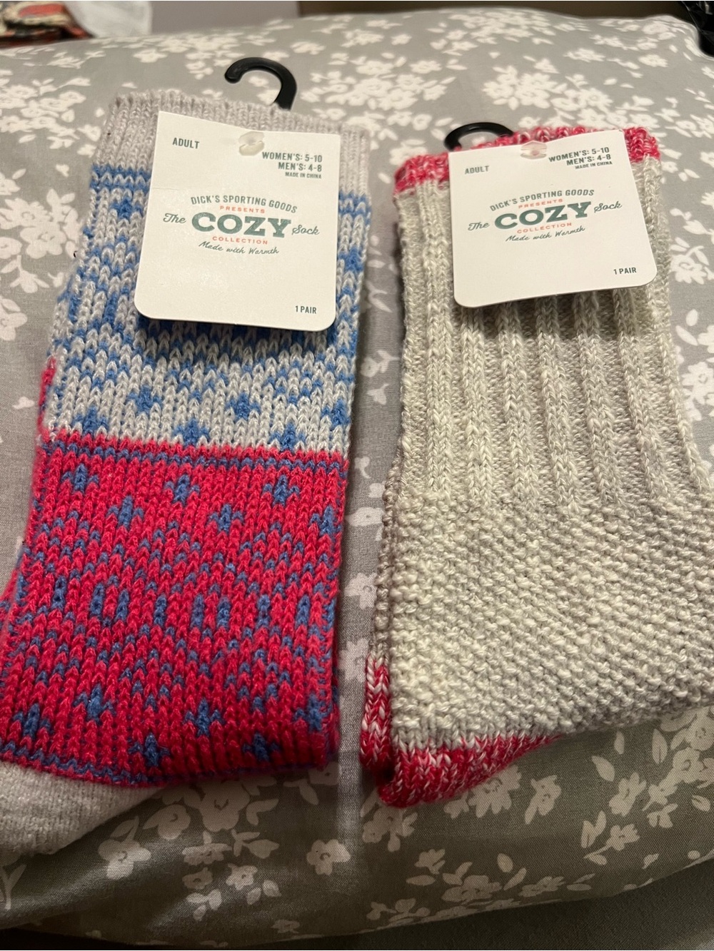 Dick’s Sporting Goods, 2 Pairs, The Cozy Sock Collection, Socks, new with tags